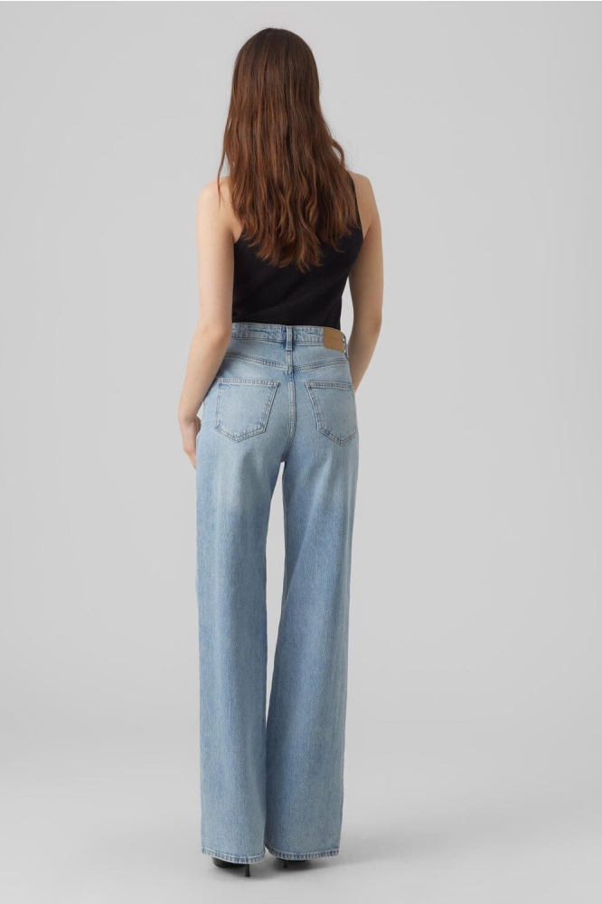 VMTESSA HR WIDE JEANS RA339 GA NOOS 10283858 Light Blue Denim